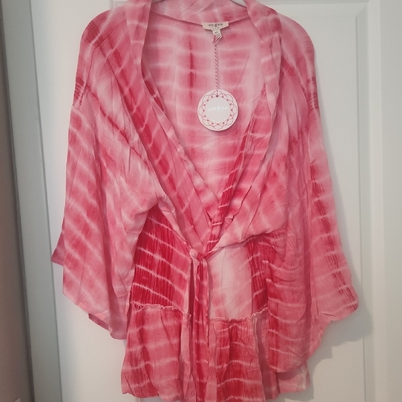 Umgee Pink Ombre Kimono - Picture 7 of 9